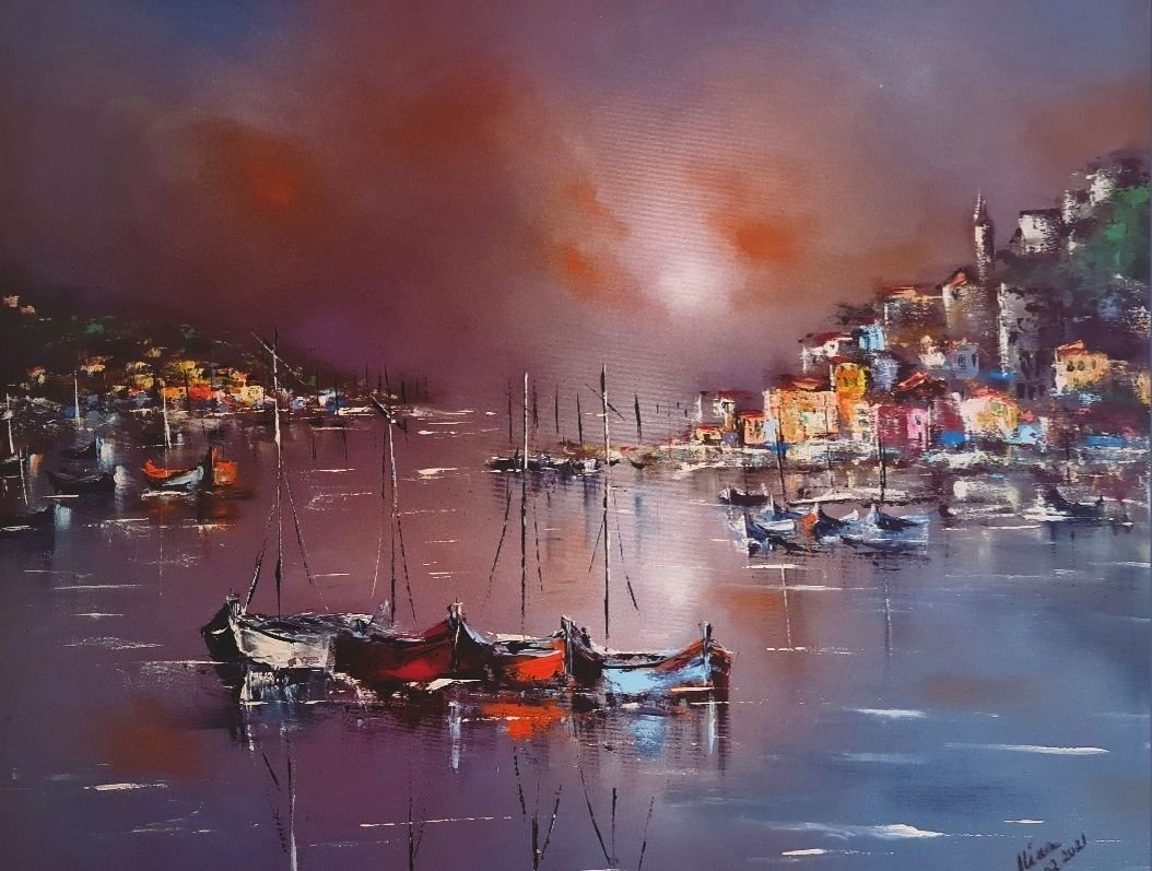 ArteDiAlina.com painting: Porto Venere, once
